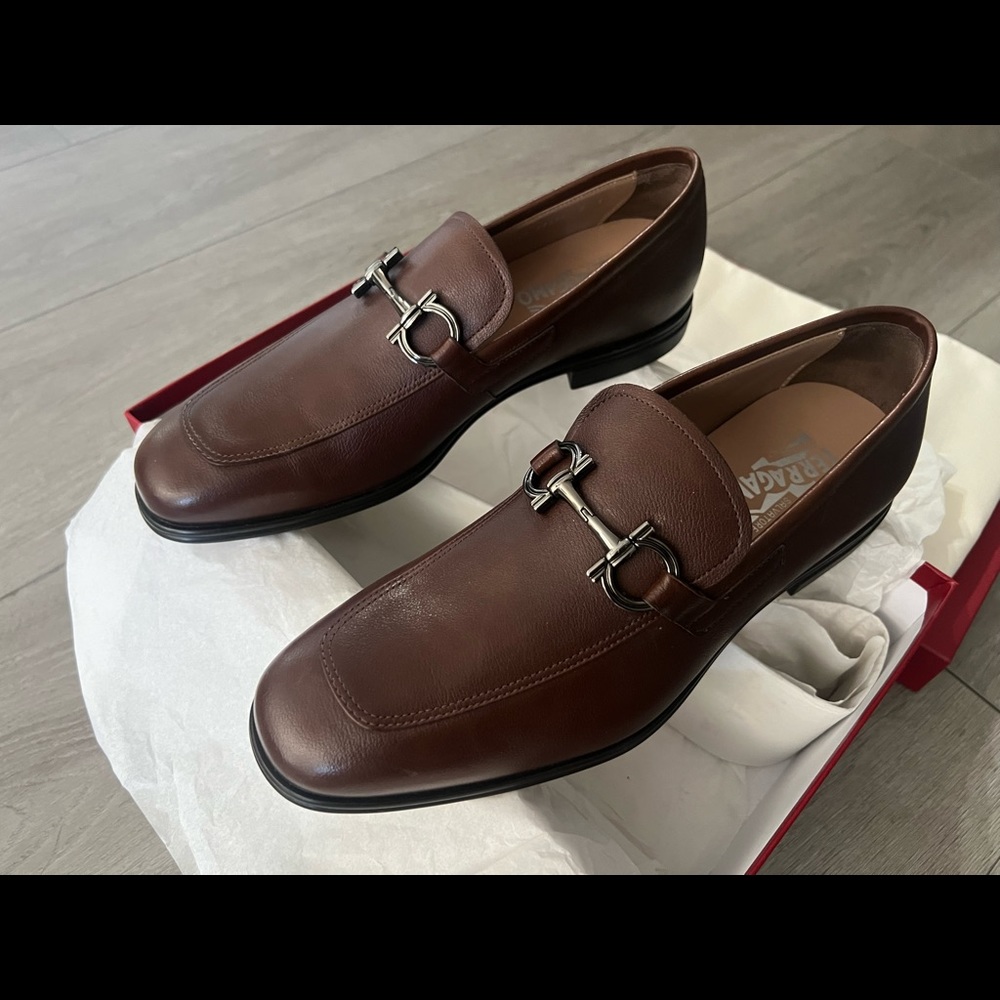 Salvatore Ferragamo Scarlet Brown loafer